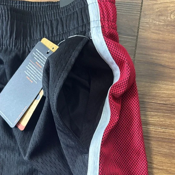 AND1 Black and Red Athletic Shorts - Picture 5 of 5